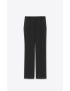 [SAINT LAURENT] high waisted tuxedo pants in grain de poudre 718838Y512W1000