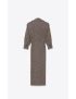 [SAINT LAURENT] long oversize coat in chevron wool 708221Y7E722013