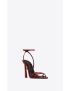 [SAINT LAURENT] lila sandals in patent leather 718080AAAPQ6414