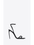 [SAINT LAURENT] cassie sandals in crepe satin 7175721UU001000