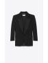 [SAINT LAURENT] single breasted tuxedo jacket in grain de poudre 718636Y7E631000