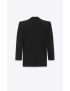 [SAINT LAURENT] single breasted tuxedo jacket in grain de poudre 718636Y7E631000