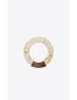 [SAINT LAURENT] spinning top elastic bangle in resin, wood and metal 700544Y15BR9575
