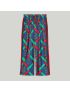 [GUCCI] Horsebit strap print silk trouser 743009XJFJF4034