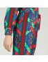 [GUCCI] Horsebit strap print silk trouser 743009XJFJF4034