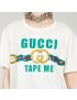 [GUCCI] Tape Me print cotton T shirt 717422XJFM69088