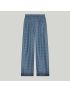 [GUCCI] Geometric Interlocking G print silk trouser 747274Z8BH04262