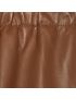 [GUCCI] Leather trouser with  label 738235XNAWX2234