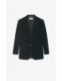 [SAINT LAURENT] single breasted jacket in cotton velvet 705933Y615W3685