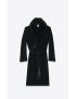 [SAINT LAURENT] shawl collar coat in velvet 702256Y525R1002