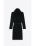 [SAINT LAURENT] shawl collar coat in velvet 702256Y525R1002