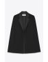 [SAINT LAURENT] tuxedo cape in wool felt 707030Y2F591001