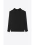 [SAINT LAURENT] shawl collar blouse in matte and shiny silk 701983Y1F241000