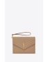 [SAINT LAURENT] cassandre matelasse flap pouch in grain de poudre embossed leather 617662BOW012346