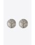 [SAINT LAURENT] rhinestone sphere earrings in metal 720059Y15268368