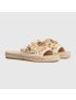 [GUCCI] Womens floral espadrille sandal 747002FAB2B8449