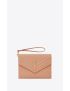 [SAINT LAURENT] cassandre matelasse flap pouch in grain de poudre embossed leather 617662BOW019830