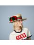 [GUCCI] Raffia wide brimmed hat wit pom pom 7479803HASX9767