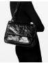[SAINT LAURENT] niki medium chain bag in crinkled leather and shearling 6331870EN9D1000