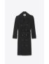 [SAINT LAURENT] military trench coat in wool 720817Y5E121000