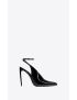 [SAINT LAURENT] pulp slingback pumps in patent leather 7152051TV001000