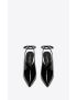 [SAINT LAURENT] pulp slingback pumps in patent leather 7152051TV001000