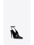 [SAINT LAURENT] pulp slingback pumps in patent leather 7152051TV001000