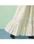 [GUCCI] Double G floral broderie anglaise skirt 752594ZANX59783