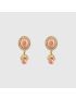 [GUCCI] Interlocking G pearl earrings 753944I98758522