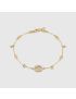 [GUCCI] Interlocking G diamond bracelet 729403J85408000