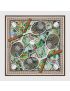 [GUCCI] Interlocking G tennis postcard silk scarf 7590674G0019579