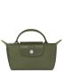[LONGCHAMP] LE PLIAGE GREEN POUCH WITH HANDLE 34175919479