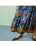 [GUCCI] Tian print silk twill skirt 744843ZANV34725