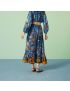 [GUCCI] Tian print silk twill skirt 744843ZANV34725