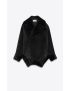 [SAINT LAURENT] oversize coat in animal free fur 720754Y7E851000