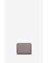 [SAINT LAURENT] cassandre matelasse compact zip around wallet in grain de poudre embossed leather 668288BOW011202