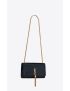 [SAINT LAURENT] kate medium chain bag with tassel in shiny crocodile embossed leather 354119AAAY14083