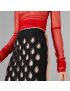 [GUCCI] Silk skirt with cut out details 763256ZAOYV5438