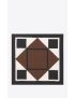 [SAINT LAURENT] arty geometric bandana in silk twill 7176053Y0521065