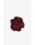 [SAINT LAURENT] large wild rose brooch in crushed velvet and metal 7200343YM546100
