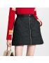 [LOUIS VUITTON] Quilted Monogram Mini Skirt 1AAKEM