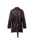 [LOUIS VUITTON] Vintage Look Belted Leather Coat 1AAL3S