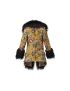 [LOUIS VUITTON] Faux Fur Trim Vintage Flower Coat 1AALGF