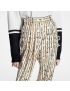 [LOUIS VUITTON] Chain Print Wide Leg Trousers 1AA8U3