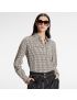 [LOUIS VUITTON] Chain Print Military Style Silk Shirt 1AA92X