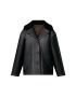 [LOUIS VUITTON] Contrast Stitch Faux Leather Coat 1AA8BG