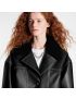 [LOUIS VUITTON] Contrast Stitch Faux Leather Coat 1AA8BG