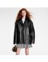 [LOUIS VUITTON] Contrast Stitch Faux Leather Coat 1AA8BG