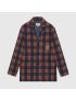 [GUCCI] Check wool jacket with Interlocking G 770761ZALCW2109