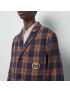 [GUCCI] Check wool jacket with Interlocking G 770761ZALCW2109